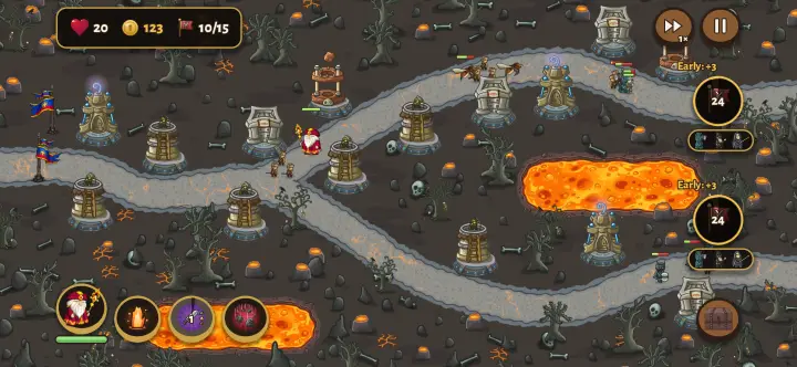 Burning Wastes: Hold the roads across forests, marshes, peaks and lava lakes.