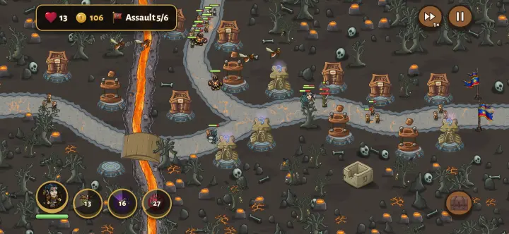 Onslaught: Survive a relentless six-stage assault.